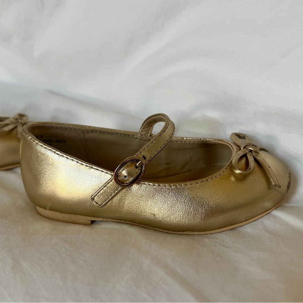 Janie and Jack Gold Dress Shoes - Picture 6 of 11